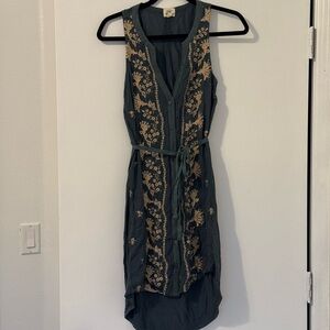 Tiny Petites Floral Embroidered Sleeveless Dress